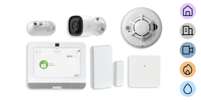 Securitas Premium-Kit mit umfassender Ausstattung: Brand-, Einbruch- & Videotechnik
